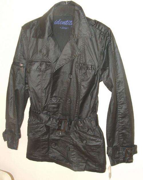 Large or XLarge New mens black trech coat rain coat by Truworths Identity