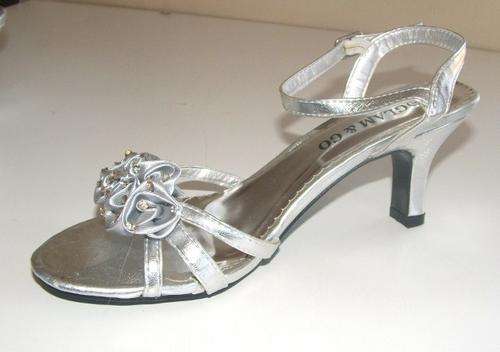3, 4 Silver or Black roses diamante kitten heel shoes wedding, matric farewell, ball, prom.