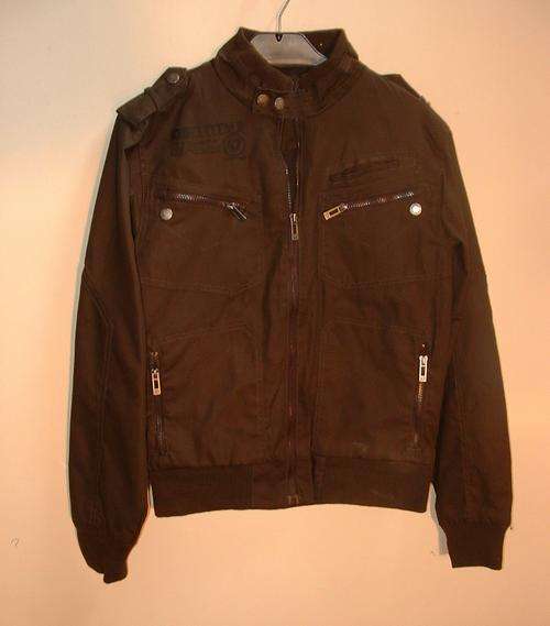small  mens brown identity by TRUWORTHS jacket coat.