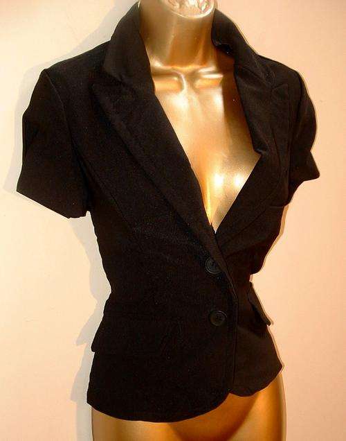 8, 10, 12, 14 32, (34, 36, 38) New ladies black lined suit jacket .