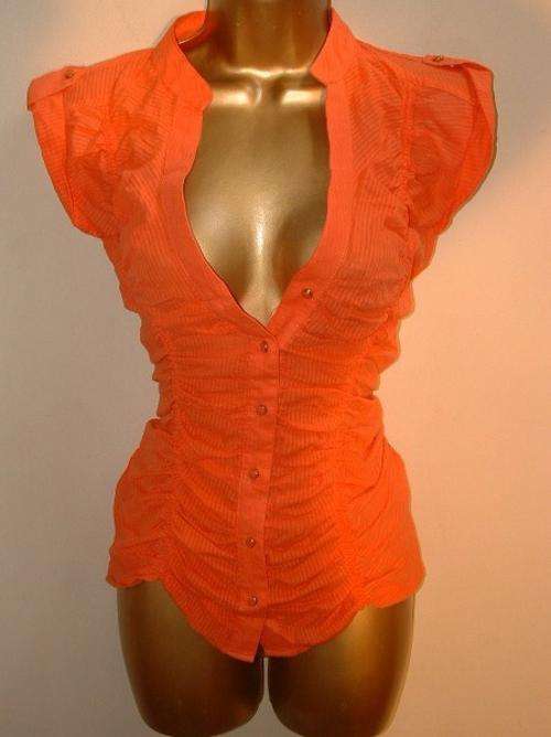 10 / 34 Brand new ladies orange rouched shirt 10 / 34 generous.