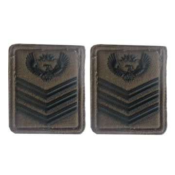 S.A.N.D.F STAFF SERGEANT COLLAR RANK BADGES.