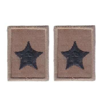 S.A.D.F 2nd LIEUTENANT SEW-ON COLLAR RANKS - PAIR.