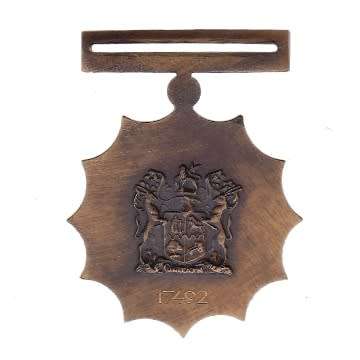 MILITARY MERIT FULL SIZE MEDAL WITHOUT RIBBON - NUMBERED - 17492.
