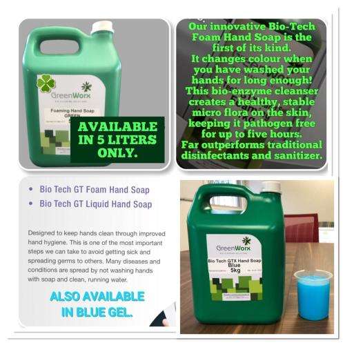 FOAMING HAND SOAP - R115 FOR 5 LITERS - GREEN LIQUID FOR USE WITH FOAM DISPENSERS.