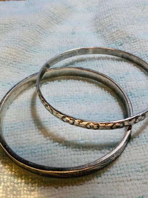 BEAUTIFUL BURNISHED BANGLES - PRICE FOR BOTH BANGLES