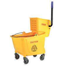 24 liter Mop Trolley with wringer - yellow only.