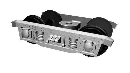 SAR HO Scale White Metal 12mm Day Bogies (Pair) made by Scalecraft