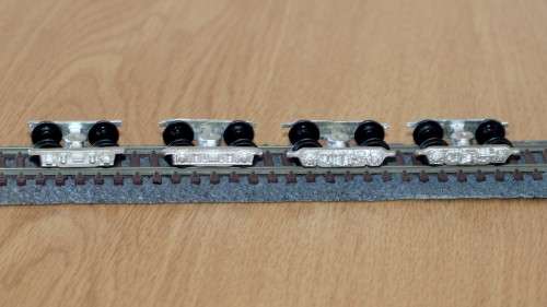 SAR HO Scale White Metal 12mm 8581 Bogies (Pair) made by Scalecraft