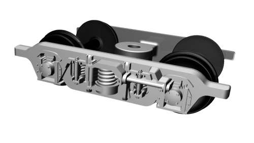 SAR HO Scale White Metal 12mm 2054mm Commonwealth Bogies (Pair) made by Scalecraft