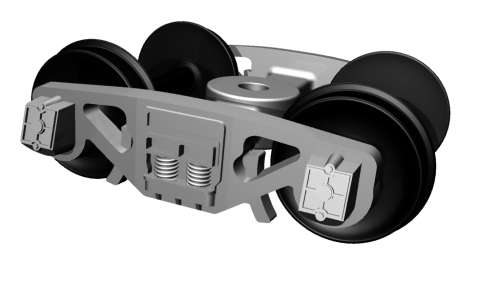 SAR HO Scale White Metal 12mm Sarcast Bogies (Pair) made by Scalecraft