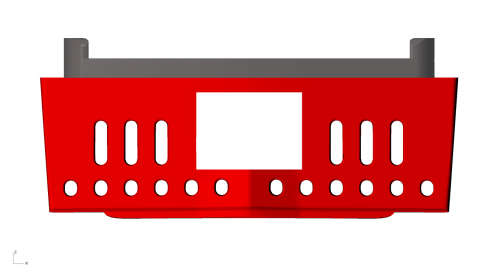 SAR HO Scale White Metal Lima Cowcatchers (Pair) for Kadee (Red) made by Scalecraft