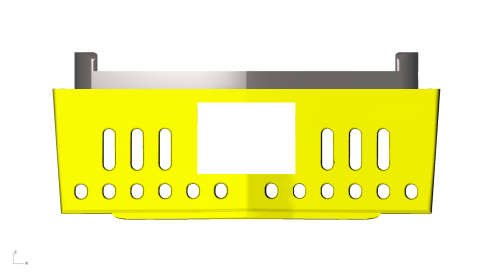 SAR HO Scale White Metal Lima Cowcatchers (Pair) for Kadee (Yellow) made by Scalecraft