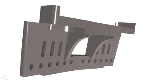 SAR HO Scale White Metal Lima Cowcatchers (Pair) for Kadee (Bare) made by Scalecraft