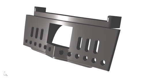 SAR HO Scale White Metal Lima Cowcatchers (Pair) for Kadee (Bare) made by Scalecraft