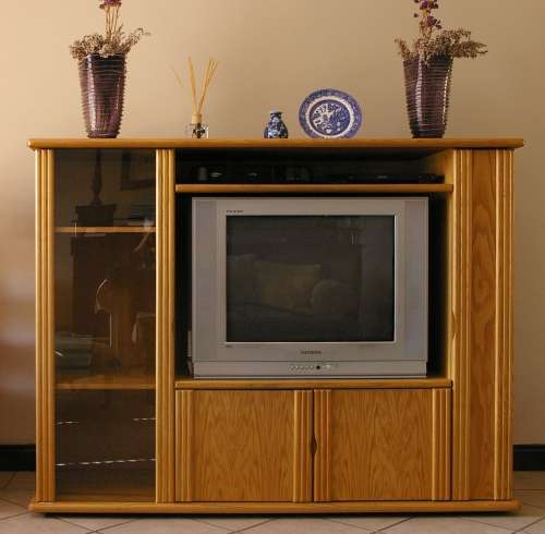 Solid Oak TV cabinet
