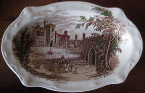 JOHNSON BROS PORCELAIN BOWL/PLATE. SIZE: 21CM X 13CM