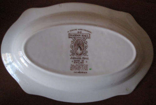 JOHNSON BROS PORCELAIN BOWL/PLATE. SIZE: 21CM X 13CM