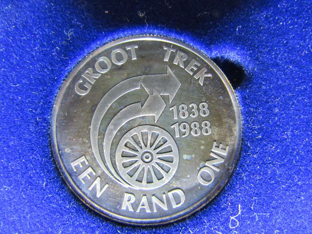1988 Silver proof One Rand