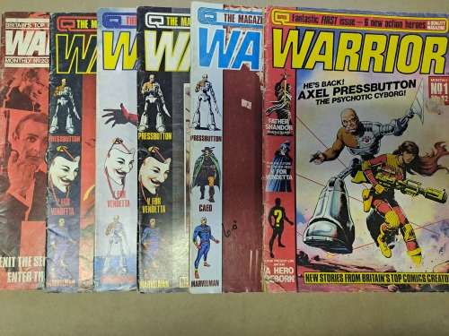Warrior - 6 Large Magazine/Comic
