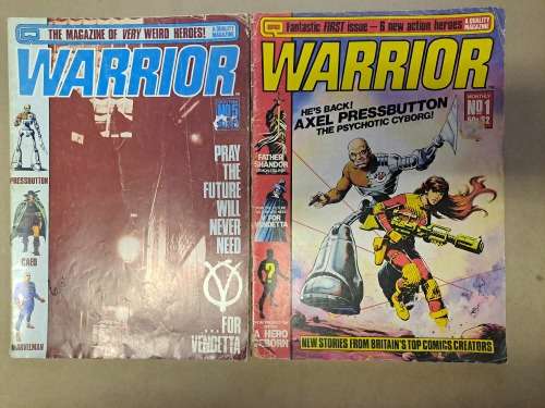 Warrior - 6 Large Magazine/Comic