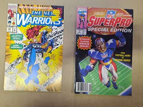 New Warriors + NFL Superpro 1st Issue - 2 Comics