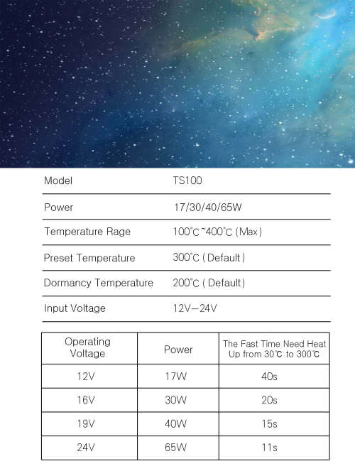 MINI TS100 Digital Programmable Soldering Iron