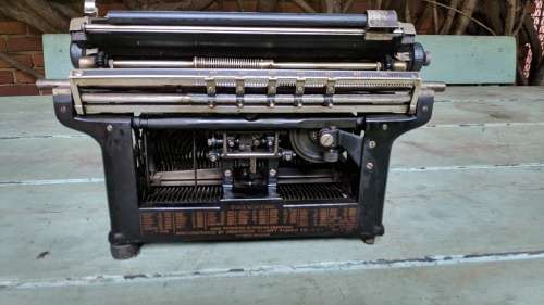 Antique Underwood Standard Typewriter No. 5 1920's