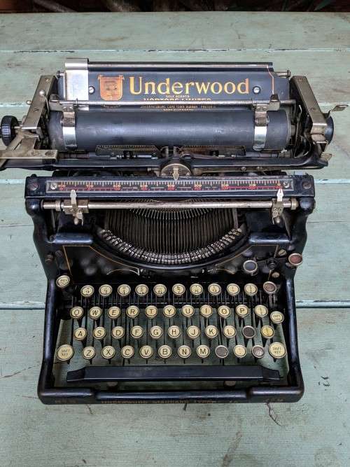 Antique Underwood Standard Typewriter No. 5 1920's