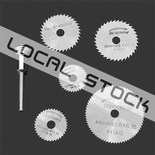 *LOCAL STOCK* 6pc HSS Circular Saw Blade Wheel Set For Dremel Rotary Tool