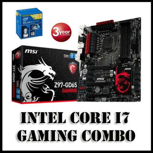 New i7 Upgrade Combo!!! Intel Core i7-4770K 3.50GHz + MSI Z97 GD65 Gaming M/Board + Free Shipping!!!