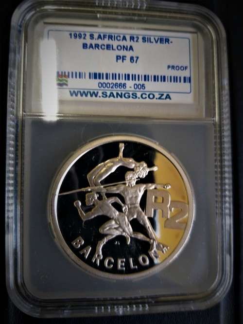 1992 BARCELONA OLIMPICS SILVER R2 PROOF COIN