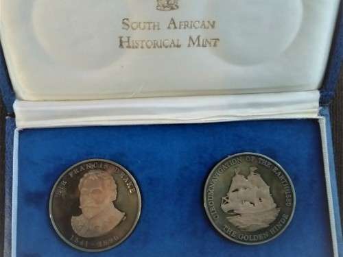 SIR FRANCES DRAKE 1541 - 1590 COMMEMORITIVE MEDALLIONS.