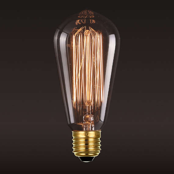 ST64 (r) EDISON FILAMENTS LIGHT BULB