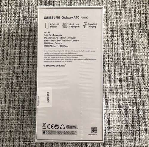 Samsung Galaxy A70 Black BRAND NEW SEALED!