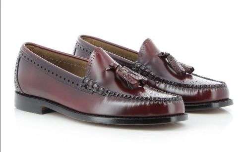 Bass Weejun Burgundy Larkin Brogue Loafer