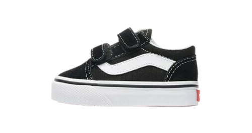 Infants Vans Old Skool V Black White