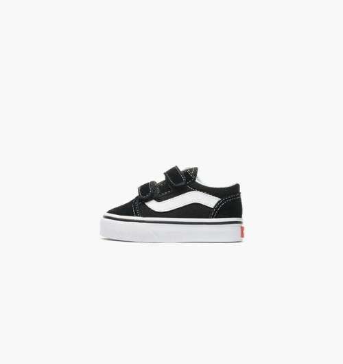 Infants Vans Old Skool V Black White