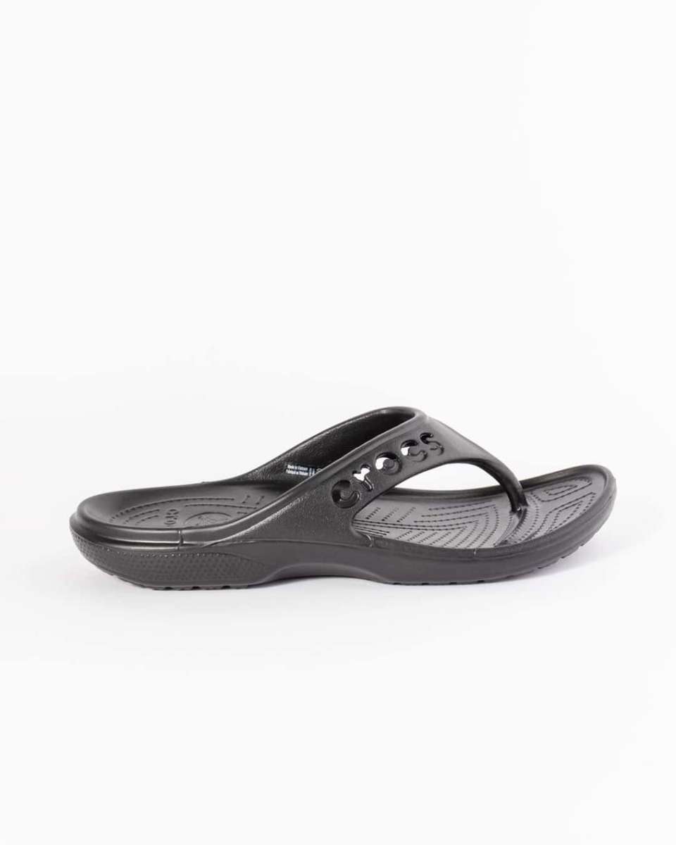 Crocs Baya Flip Flops Black