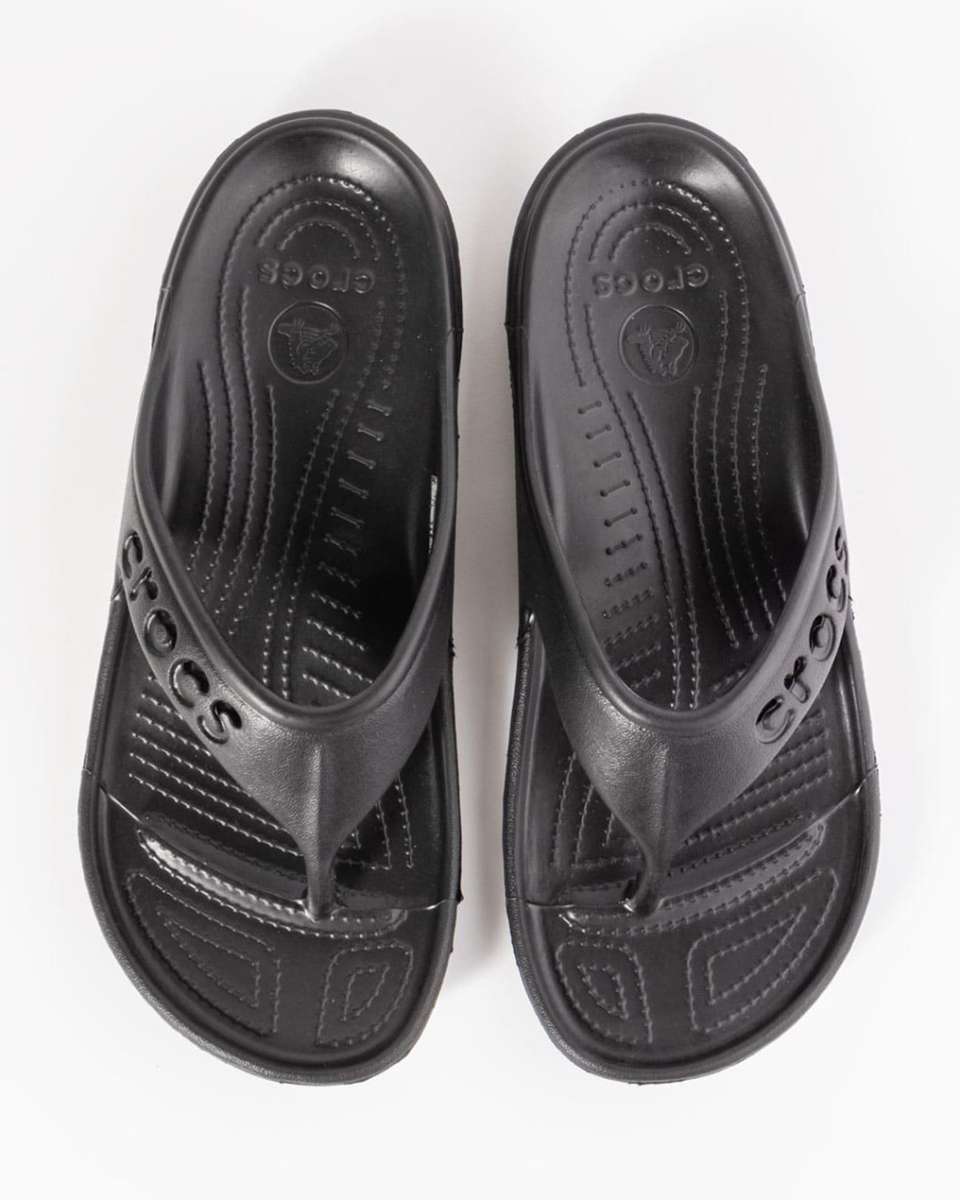 Crocs Baya Flip Flops Black
