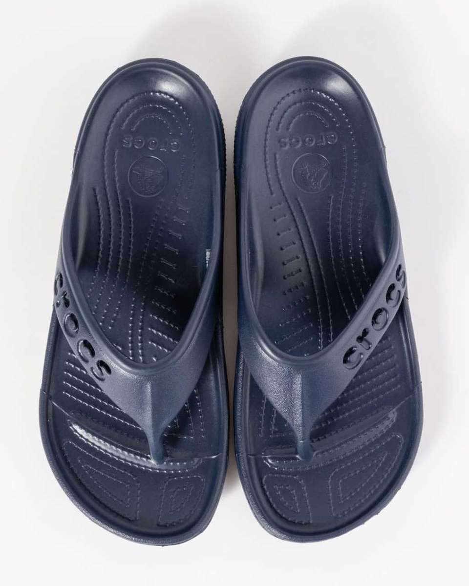 Crocs Baya Flip Flops Navy