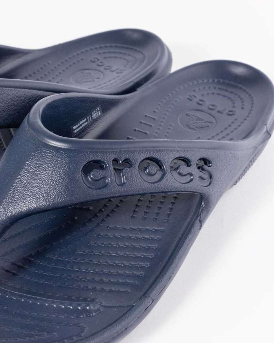 Crocs Baya Flip Flops Navy