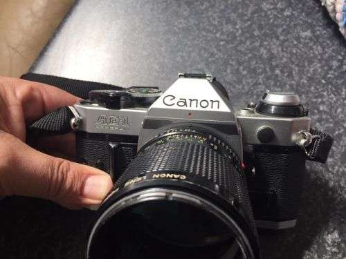 Canon AE-1 film slr in perfect working condition.
