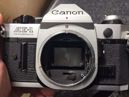 Canon AE-1 film slr in perfect working condition.
