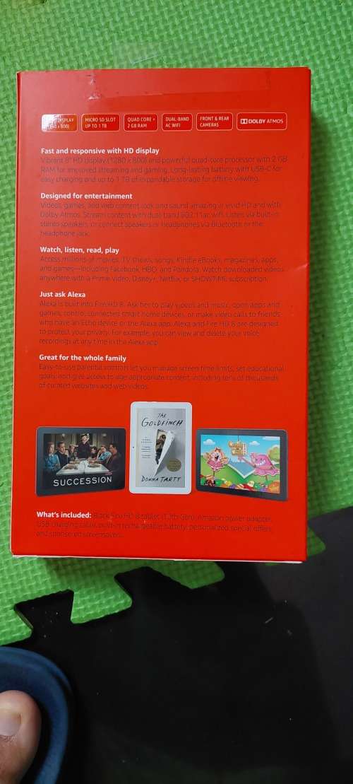 Amazon Fire HD 8 Tablet with cover - Please read