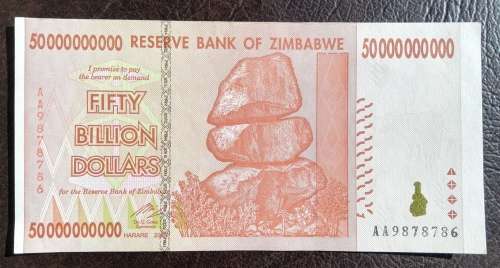 Zimbabwe, 50 Billion Dollars, 2008