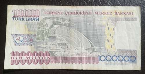 Turkey, 1 Million Turk Lirasi, 1970