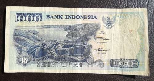 Indonesia, 1000 Rupiah, 1992