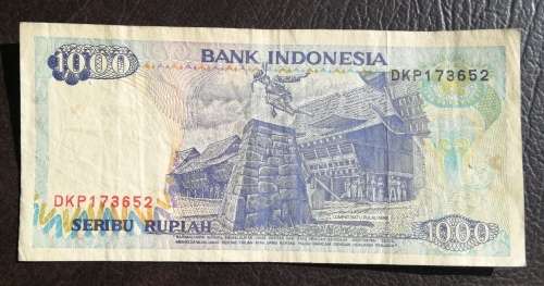 Indonesia, 1000 Rupiah, 1992