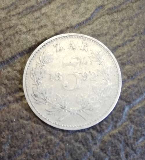 ZAR, Threepence, 1892